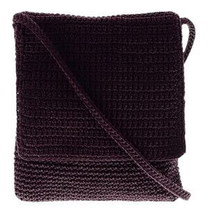 The Sak‎ Crochet Crossbody Bag Deep Plum Small Shoulder Purse